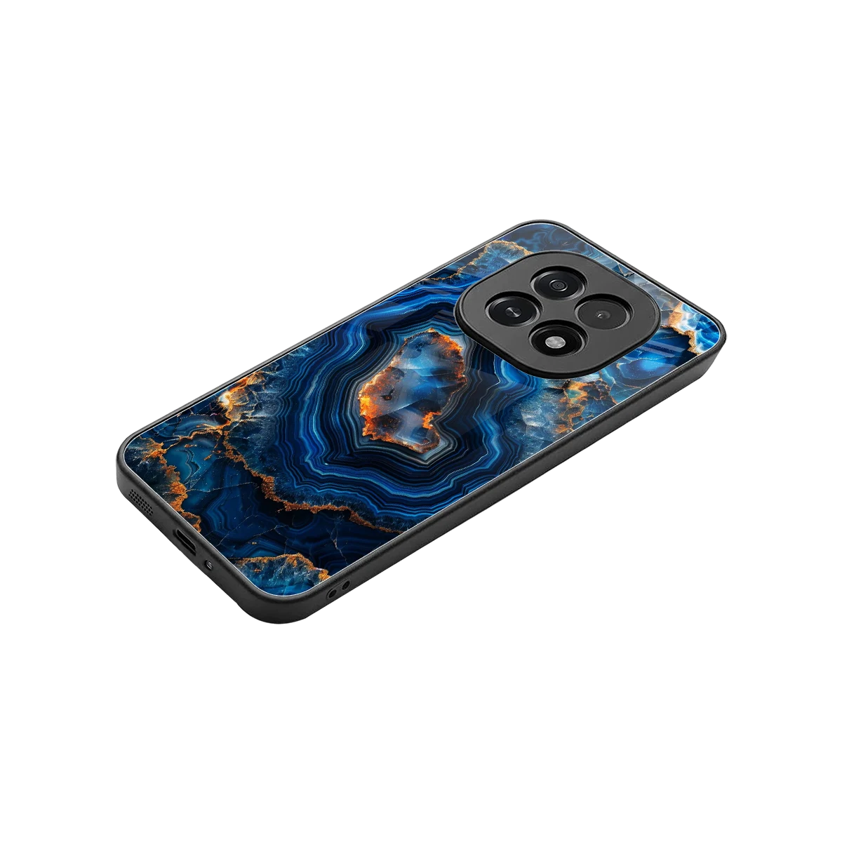 Sapphire Granite stylish phone case for oppo f29 5g | glossy glass and slim fit