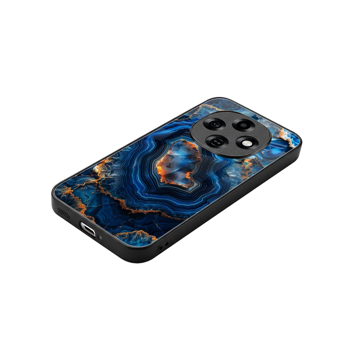 Sapphire Granite stylish phone case for oppo f31 pro 5g | glossy glass and slim fit