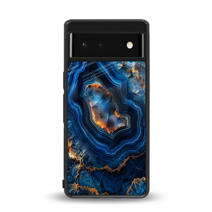 Sapphire Granite back phone cover | glass case for google pixel 6a