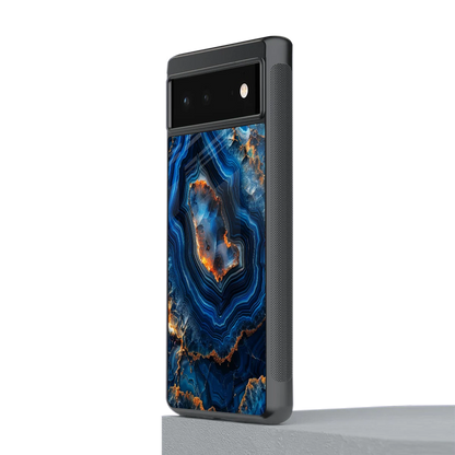 Sapphire Granite stylish phone case for google pixel 6 | glossy glass and slim fit