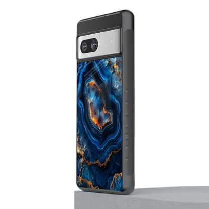 Sapphire Granite stylish phone case for google pixel 7a | glossy glass and slim fit