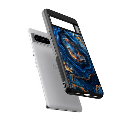 Sapphire Granite sleek google pixel 8 pro cover with tempered glass back and TPU edges