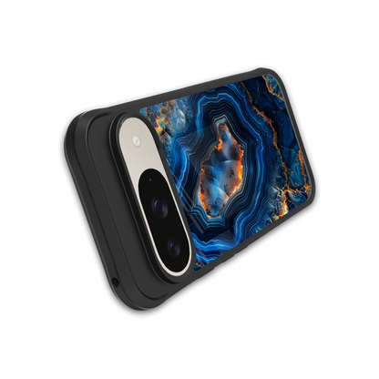 Sapphire Granite stylish phone case for google pixel 9 | glossy glass and slim fit