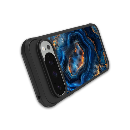 Sapphire Granite stylish phone case for google pixel 9 pro xl | glossy glass and slim fit
