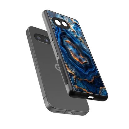 Sapphire Granite sleek google pixel 9a cover with tempered glass back and TPU edges