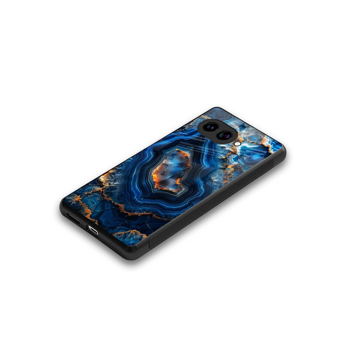 Sapphire Granite stylish phone case for google pixel 10a | glossy glass and slim fit
