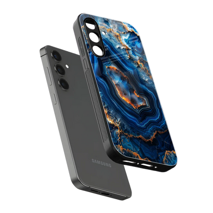 Sapphire Granite sleek samsung galaxy a55 5g cover with tempered glass back and TPU edges