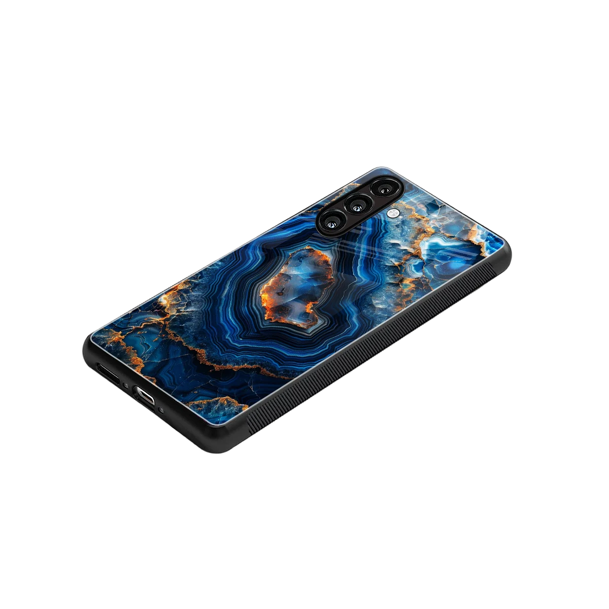 Sapphire Granite stylish phone case for samsung galaxy a55 5g | glossy glass and slim fit
