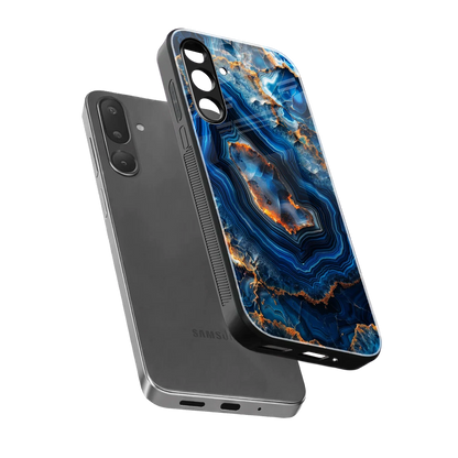 Sapphire Granite sleek samsung galaxy m36 5g cover with tempered glass back and TPU edges