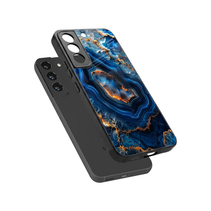 Sapphire Granite sleek samsung galaxy s22 cover with tempered glass back and TPU edges