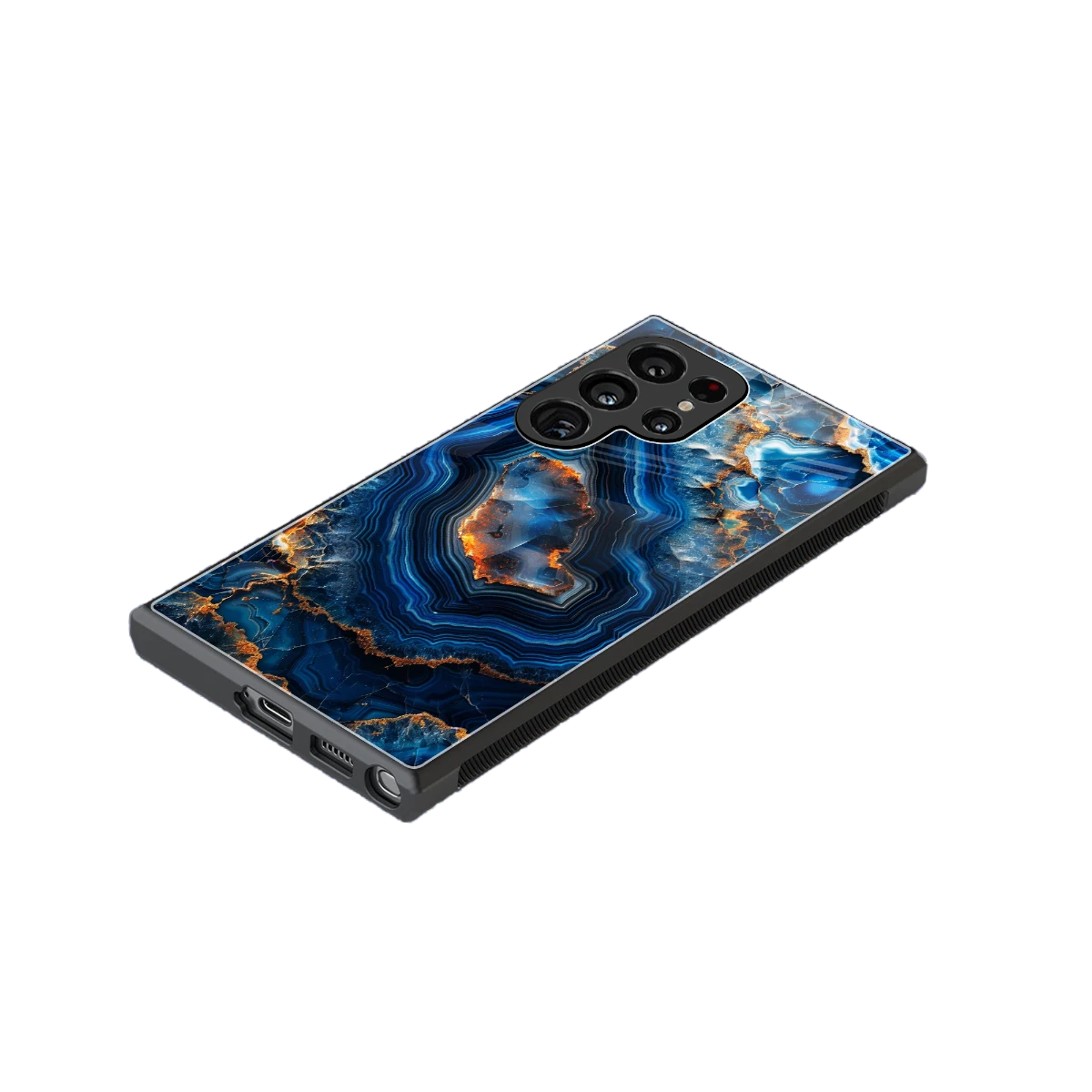 Sapphire Granite stylish phone case for samsung galaxy s24 ultra | glossy glass and slim fit