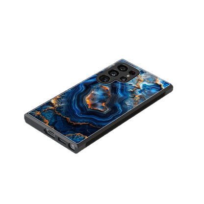 Sapphire Granite stylish phone case for samsung galaxy s24 ultra | glossy glass and slim fit