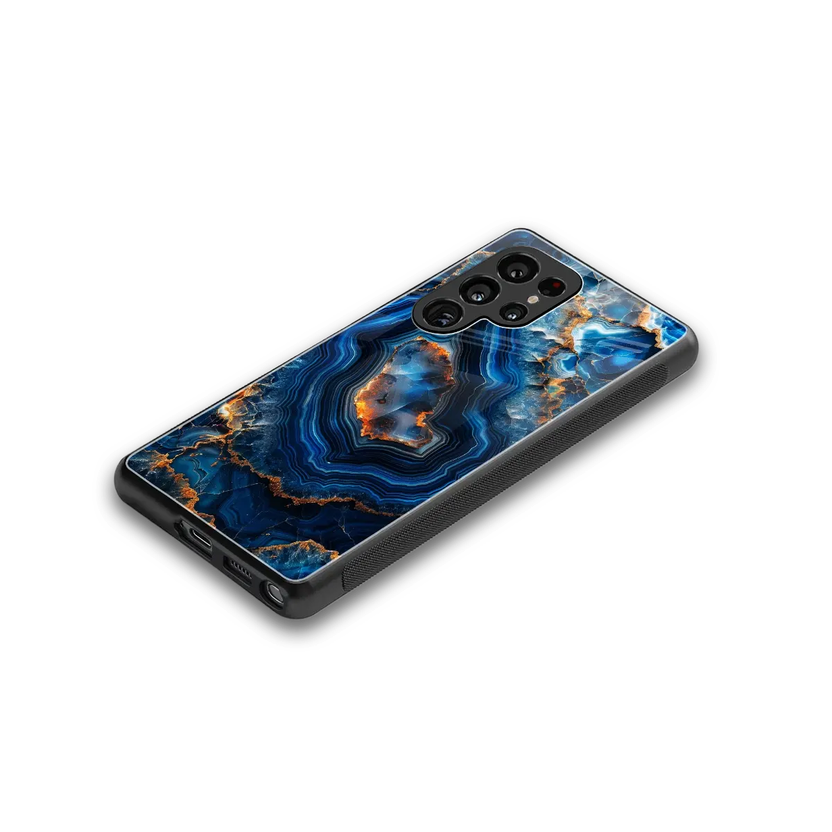 Sapphire Granite stylish phone case for samsung galaxy s25 ultra | glossy glass and slim fit