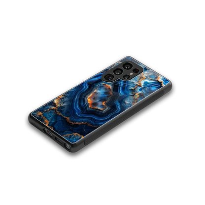 Sapphire Granite stylish phone case for samsung galaxy s25 ultra | glossy glass and slim fit