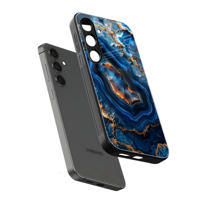 Sapphire Granite sleek samsung galaxy s25 fe cover with tempered glass back and TPU edges