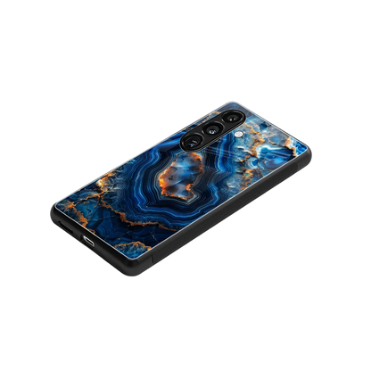 Sapphire Granite stylish phone case for samsung galaxy s25 fe | glossy glass and slim fit