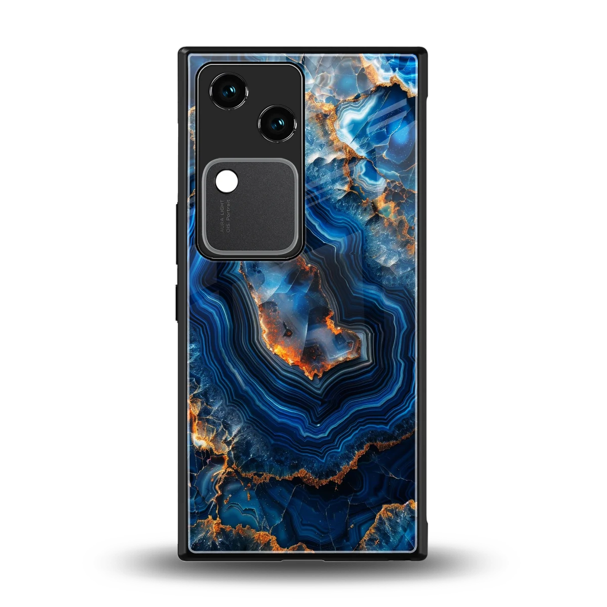 Sapphire Granite back phone cover | glass case for vivo v30