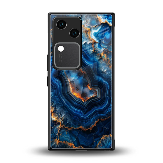 Sapphire Granite back phone cover | glass case for vivo v30