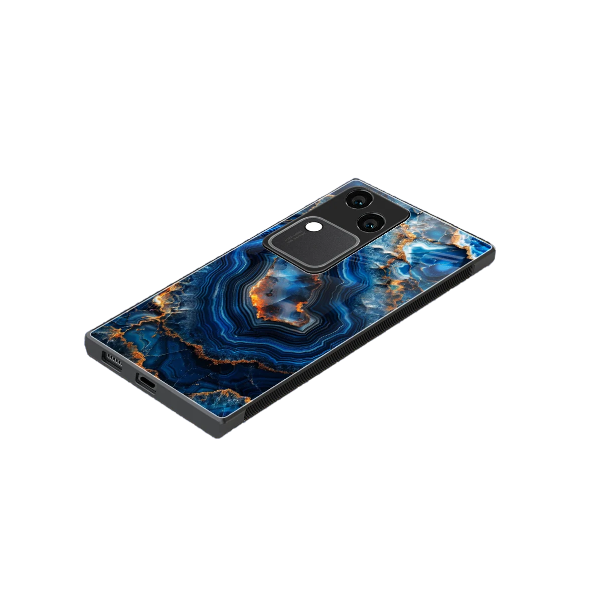 Sapphire Granite stylish phone case for vivo v30 | glossy glass and slim fit