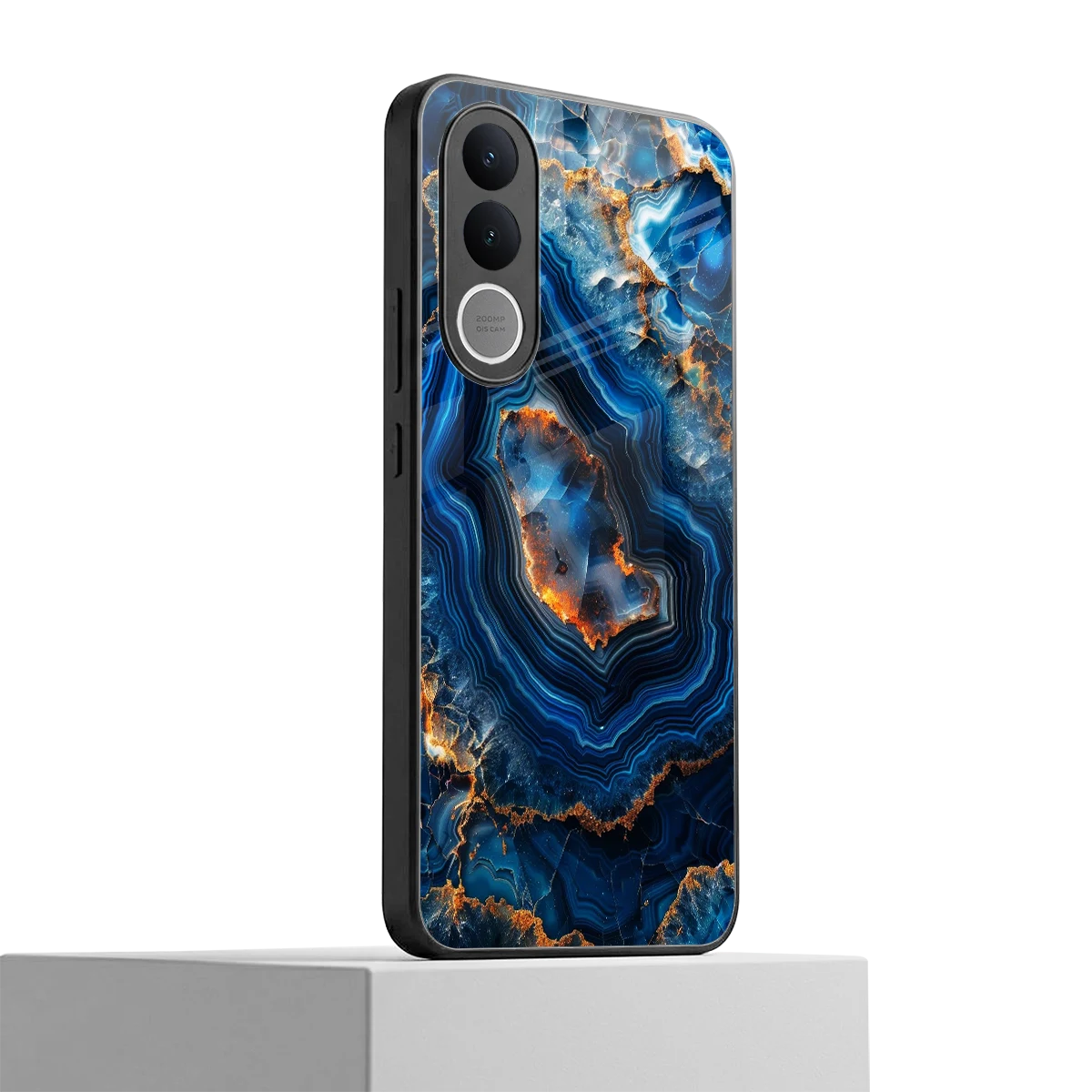 Sapphire Granite vivo v70 fe mobile cover | shockproof glass phone case