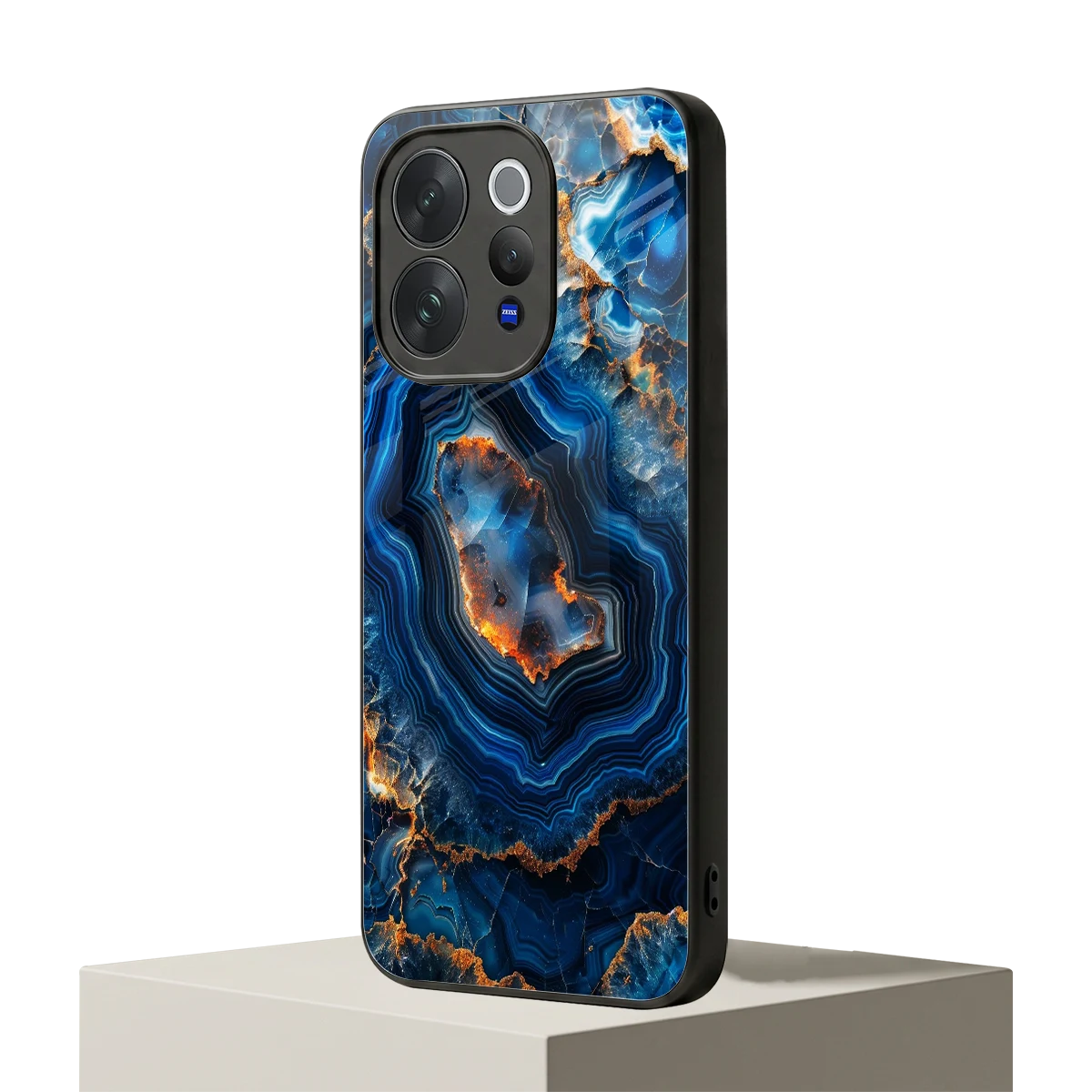 Sapphire Granite vivo v70 elite mobile cover | shockproof glass phone case