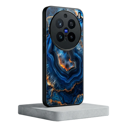 Sapphire Granite vivo x200 pro mobile cover | shockproof glass phone case