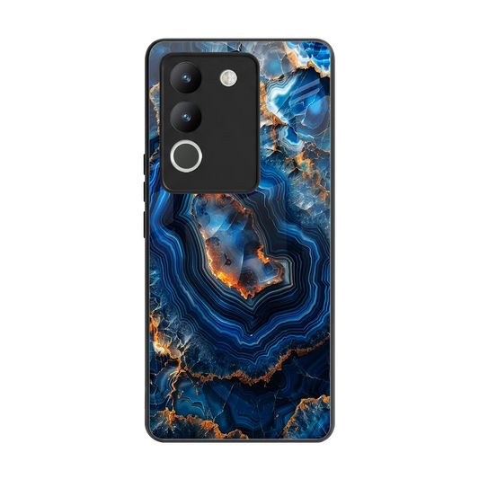 Sapphire Granite back phone cover | glass case for vivo y200 5g