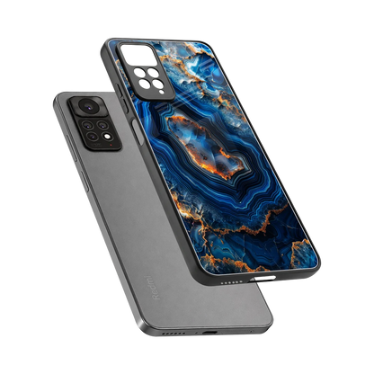 Sapphire Granite sleek redmi note 11 pro cover with tempered glass back and TPU edges