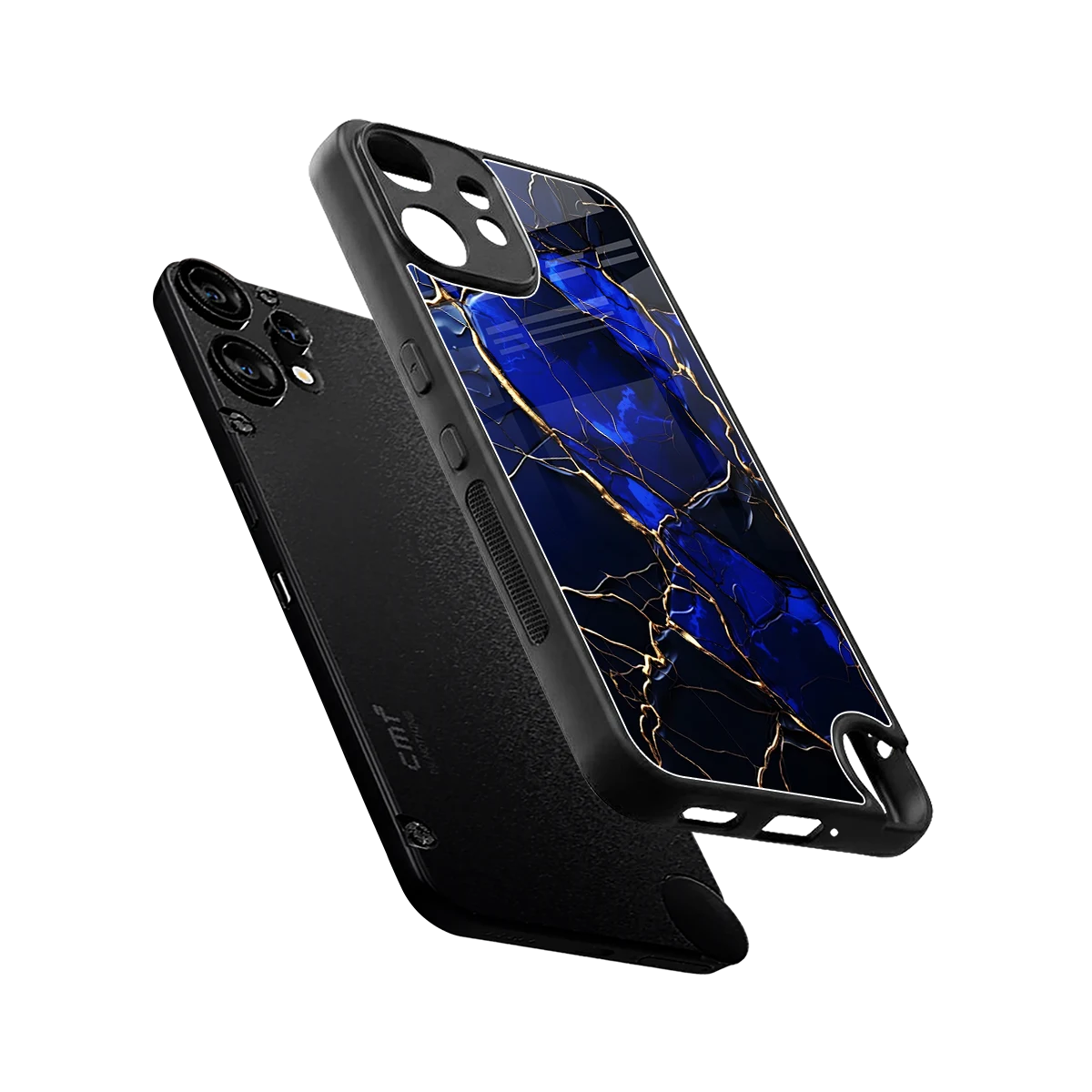 Sapphire Royal sleek cmf nothing phone 2 pro cover with tempered glass back and TPU edges