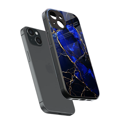 Sapphire Royal sleek iphone 13 cover with tempered glass back and TPU edges