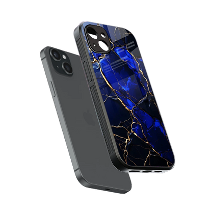 Sapphire Royal sleek iphone 14 plus cover with tempered glass back and TPU edges