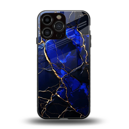 Sapphire Royal back phone cover | glass case for iphone 15 pro max