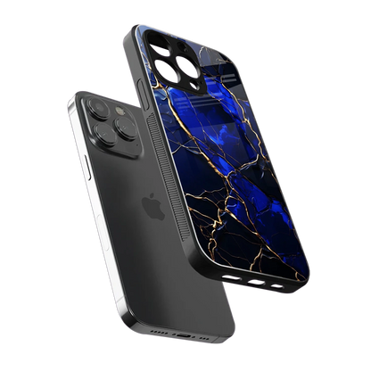 Sapphire Royal sleek iphone 15 pro max cover with tempered glass back and TPU edges