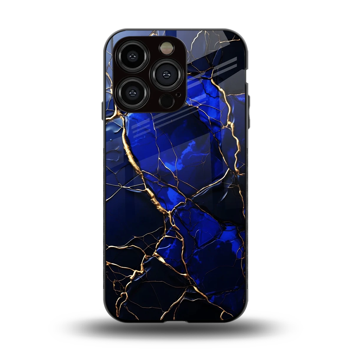 Sapphire Royal back phone cover | glass case for iphone 15 pro