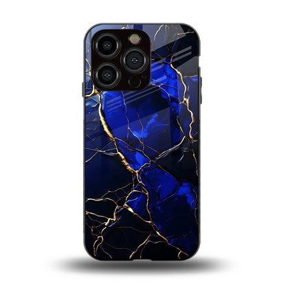 Sapphire Royal back phone cover | glass case for iphone 15 pro