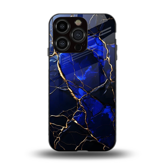 Sapphire Royal back phone cover | glass case for iphone 15 pro