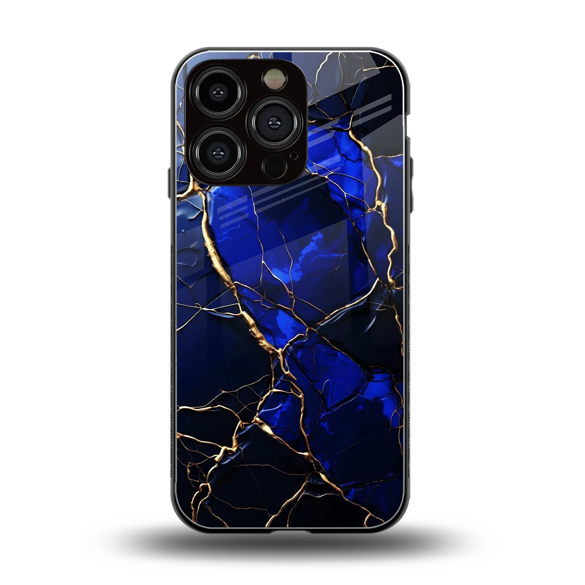 Sapphire Royal back phone cover | glass case for iphone 16 pro