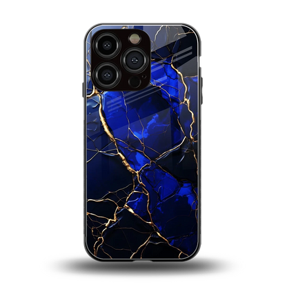 Sapphire Royal back phone cover | glass case for iphone 16 pro