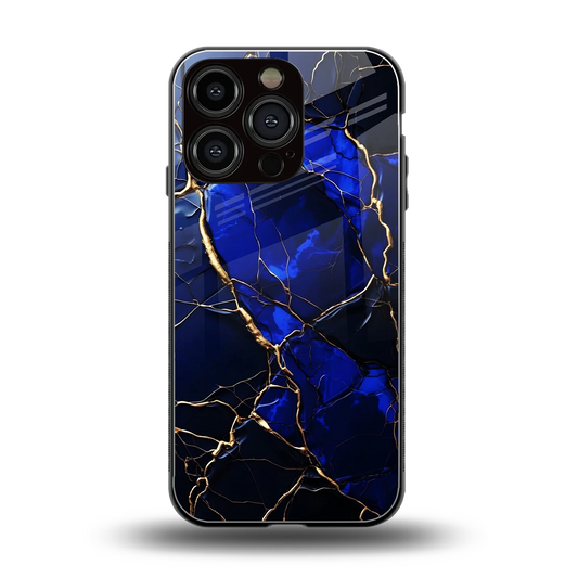 Sapphire Royal back phone cover | glass case for iphone 16 pro