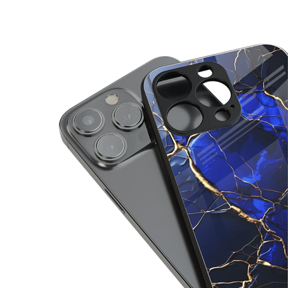 Sapphire Royal stylish phone case for iPhone 16 | glossy glass and slim fit