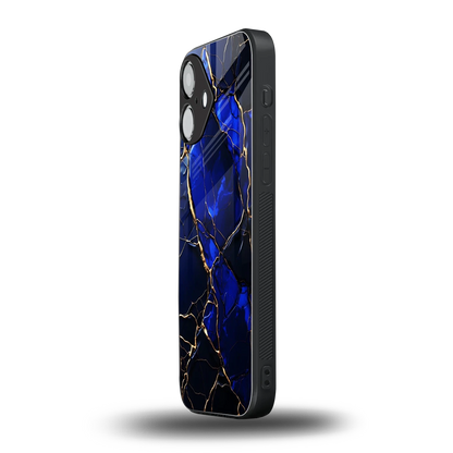 Sapphire Royal iPhone 16 mobile cover | shockproof glass phone case