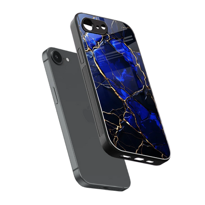 Sapphire Royal sleek iphone 16e cover with tempered glass back and TPU edges