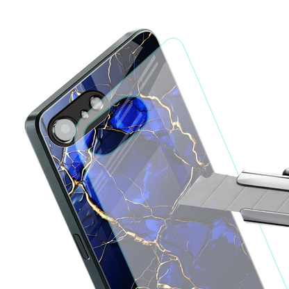 Sapphire Royal stylish phone case for iphone 16e | glossy glass and slim fit