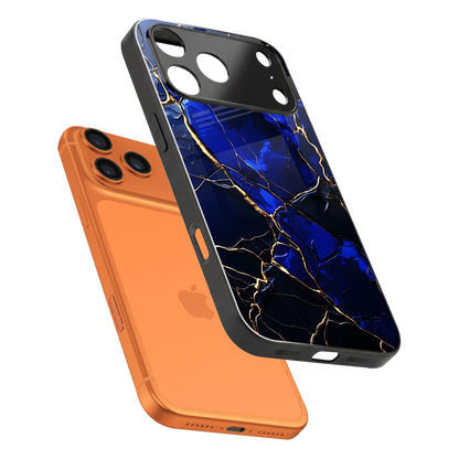 Sapphire Royal sleek iphone 17 pro max cover with tempered glass back and TPU edges