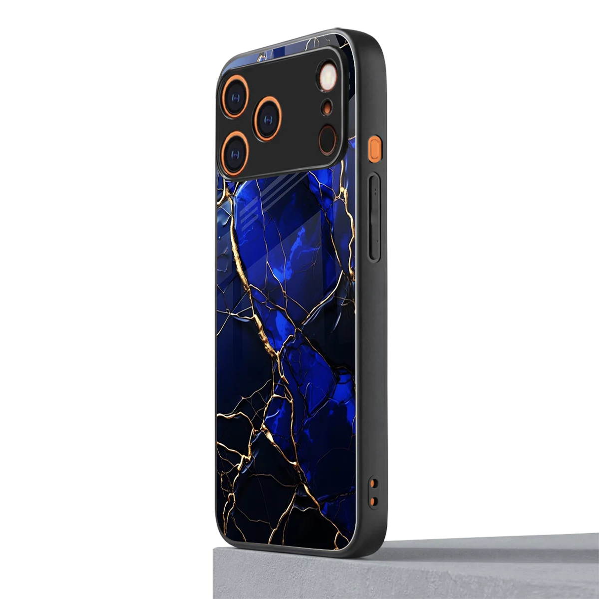 Sapphire Royal iphone 17 pro mobile cover | shockproof glass phone case