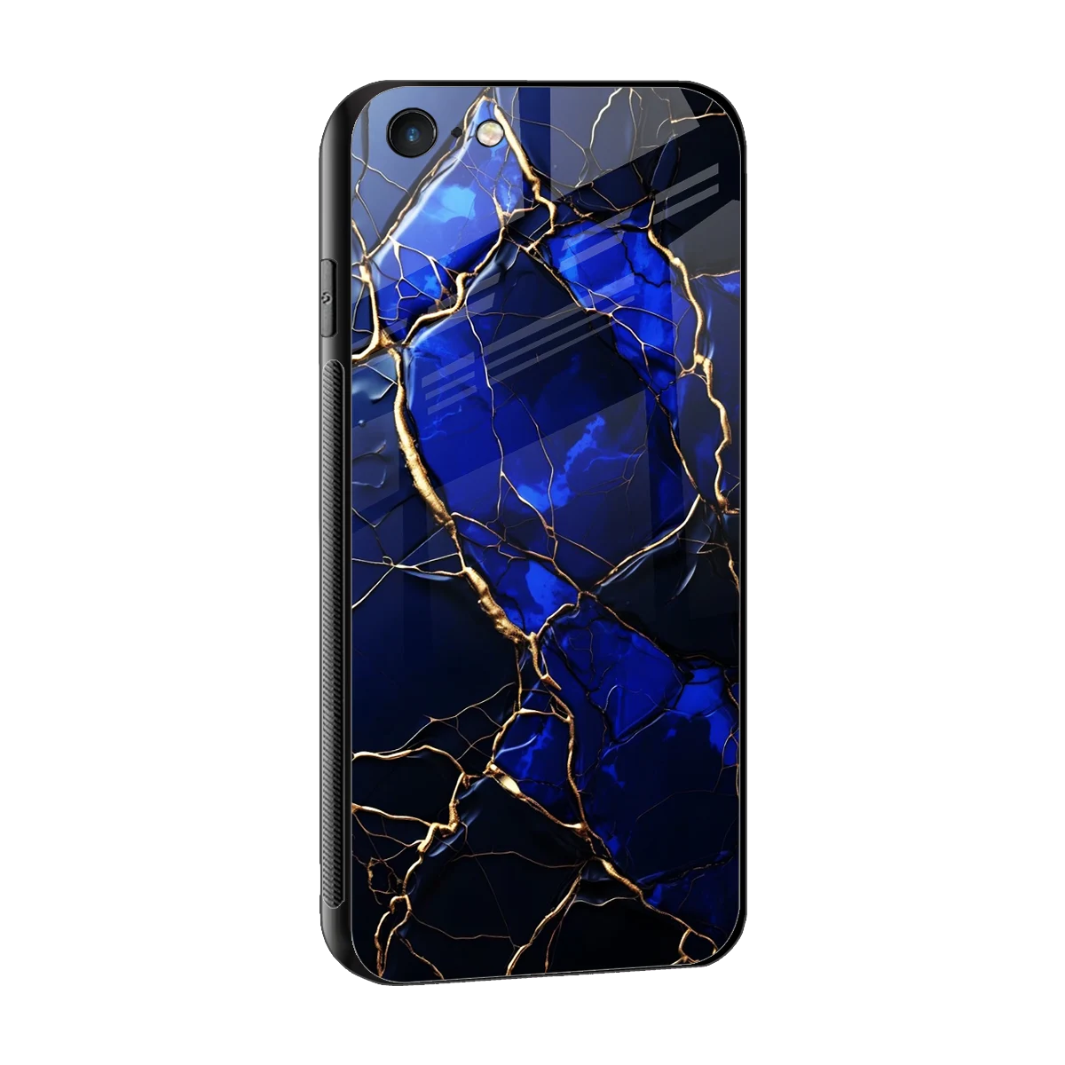 Sapphire Royal sleek iphone 6 cover with tempered glass back and TPU edges