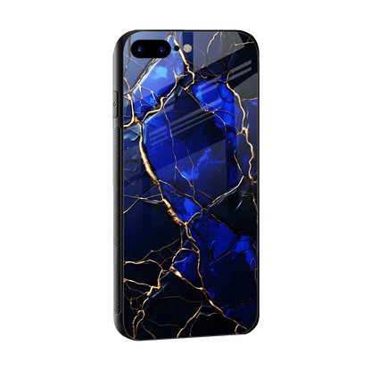 Sapphire Royal sleek iphone 8 plus cover with tempered glass back and TPU edges