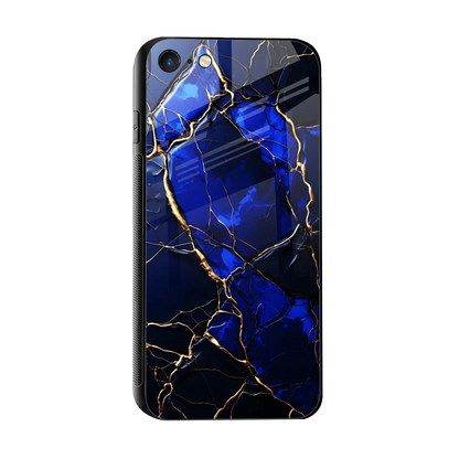 Sapphire Royal sleek iphone 7 cover with tempered glass back and TPU edges