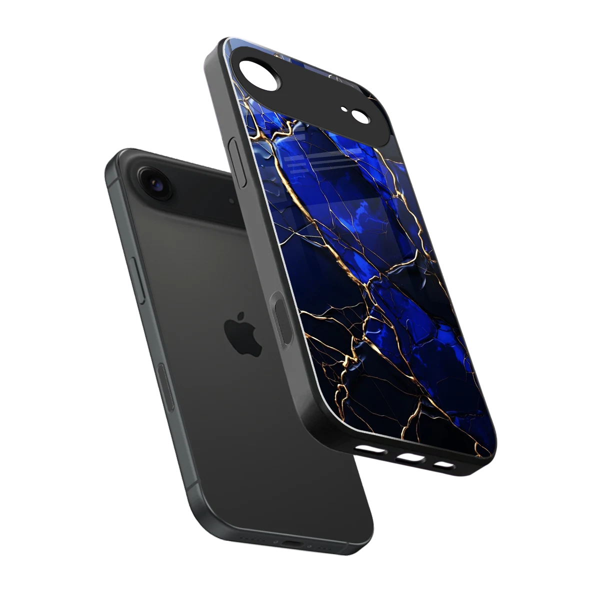 Sapphire Royal sleek iphone air cover with tempered glass back and TPU edges