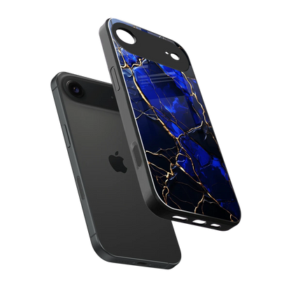 Sapphire Royal sleek iphone air cover with tempered glass back and TPU edges